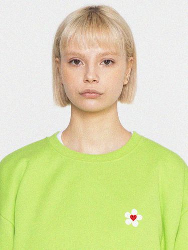 Small Flower Heart Smile Sweatshirt - GRAVER - Modalova