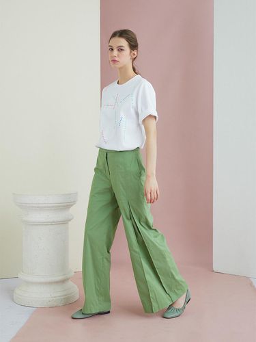 Green Wide pants - GUKA - Modalova