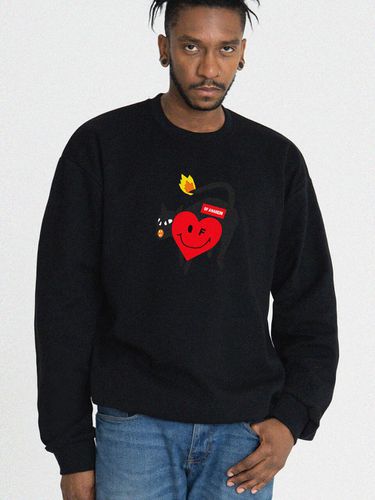 Big Cat Heart Sweatshirt_Black_Gray - GRAVER - Modalova