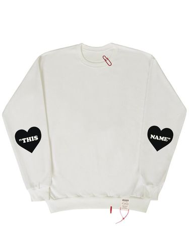 Elbow Lettering Heart Sweatshirt - GRAVER - Modalova