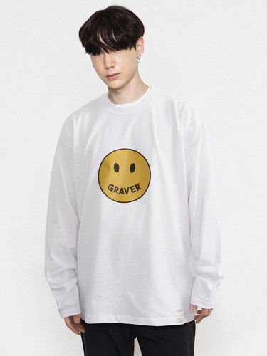 Big Dot Smile Long Sleeve _ White - GRAVER - Modalova