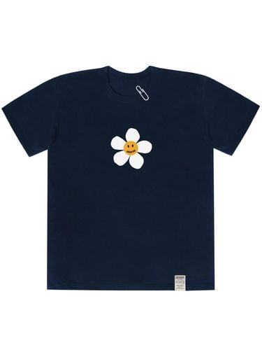 Big Flower Dot T-shirts_Navy - GRAVER - Modalova