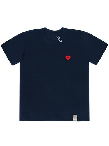 Small Heart Smile T-shirt_Navy - GRAVER - Modalova