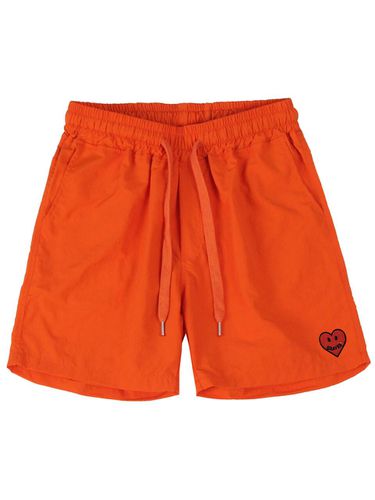 Heart Embroidery Shorts Orange - GRAVER - Modalova