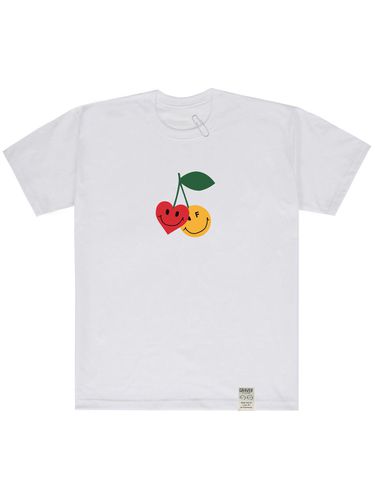 Big Cherry Smile Short Sleeve T-shirt_White - GRAVER - Modalova