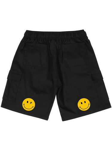 Back Dot Smile Belt Cargo Shorts_Black - GRAVER - Modalova