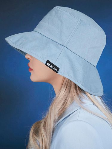 Wide Brim Washing Bucket Hat_Sky Blue - VARZAR - Modalova