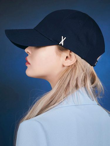 Stud Logo Overfit Ball Cap_Navy - VARZAR - Modalova