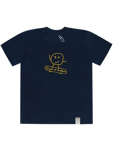 Dot Board Short Sleeve T-shirt Navy - GRAVER - Modalova