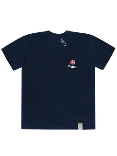 Tie-dye Dot Board Clip T-shirt Navy - GRAVER - Modalova