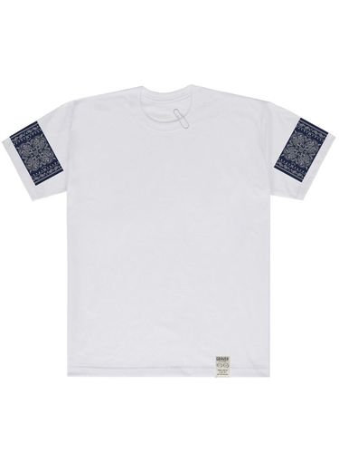 Navy Half Sleeve T-shirt White - GRAVER - Modalova