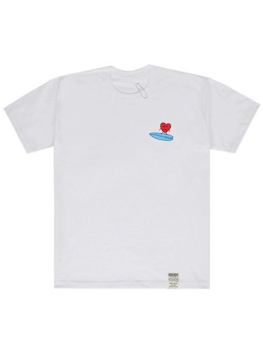 Heart Surfboard T-shirt White - GRAVER - Modalova