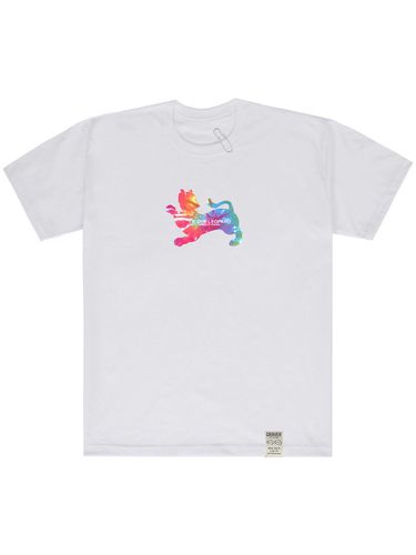 Tie-dye Leopard T-shirt White - GRAVER - Modalova