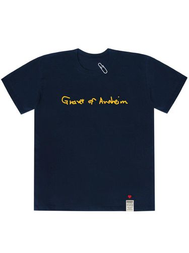 Logo Small Heart Short-Sleeve T-Shirt Navy - GRAVER - Modalova