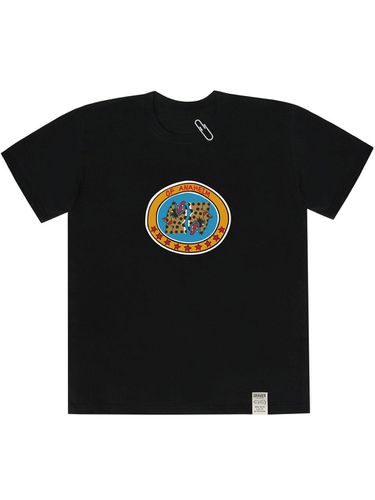 Big Circle Leopard Short Sleeve T-shirt_Black - GRAVER - Modalova