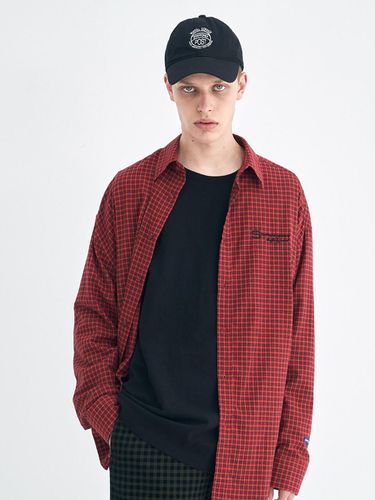 S-Logo Checked Shirts_Red - STAFFONLY - Modalova