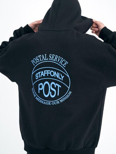 Stamp Zip-up Hoodie_Black - STAFFONLY - Modalova