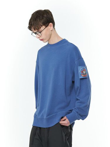 Old School Patch Sweatshirt Blue - DGNAK12 - Modalova