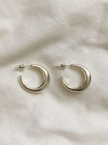 Chunky Circle Silver Earring Small - MARSBOM - Modalova