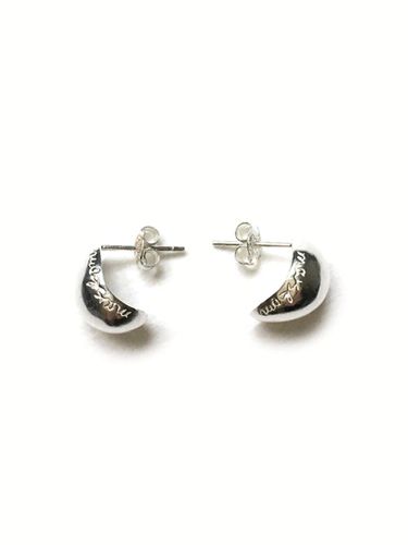 Peach Slices Silver Earring - MARSBOM - Modalova