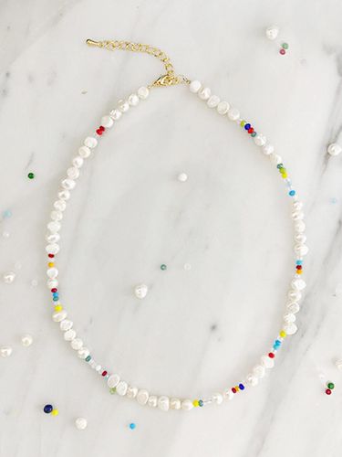 Rainbow pearl necklace - ZOENA - Modalova