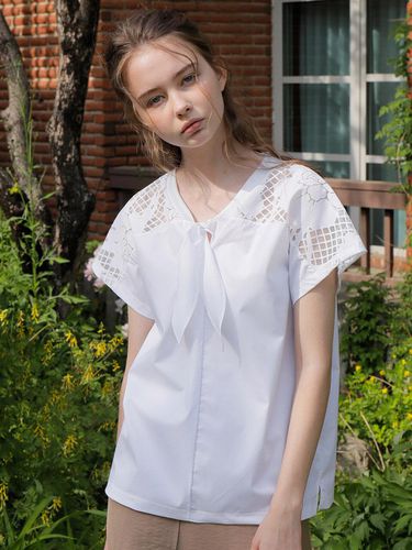 Garden Ribbon T-Shirt White - WARDROBE - Modalova