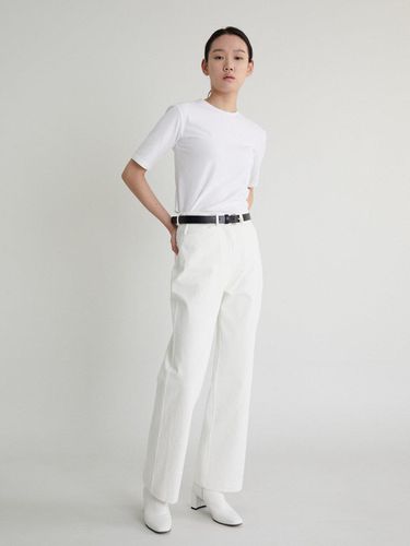 Slim Half T-Shirts_White - 38comeoncommon - Modalova