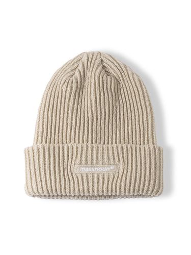 Sl Logo Beanie Beige - MASSNOUN - Modalova