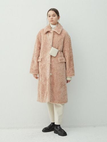 Shearling Effect Maccoat-HJ047 - HALEINE - Modalova