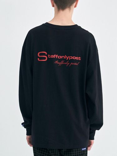 S-Logo Long Sleeve Tee_Black - STAFFONLY - Modalova