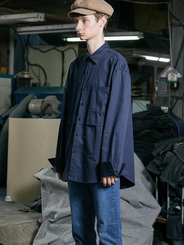 CIEL OVERSIZE SHIRT (NAVY) - BALANCEWOOD - Modalova