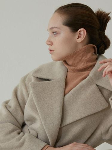 Belted Double Wool Half Coat - na`au - Modalova