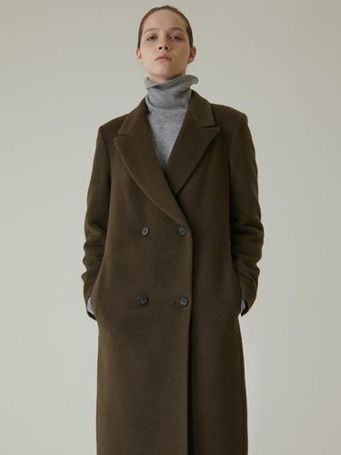 Double Simple Long Coat Khaki - na`au - Modalova