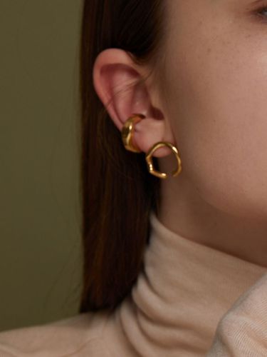 Some Waves Earrings Gold - DIDIBOYU - Modalova