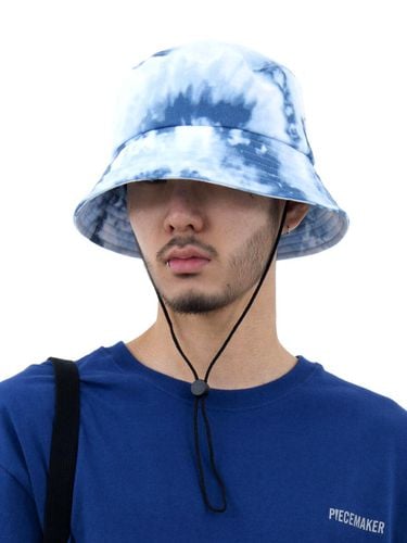 Tie-Dye String Bucket Hat_Navy - PIECEMAKER - Modalova