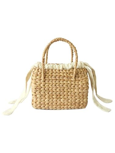 Linen Dust Rattan Bag - evance - Modalova