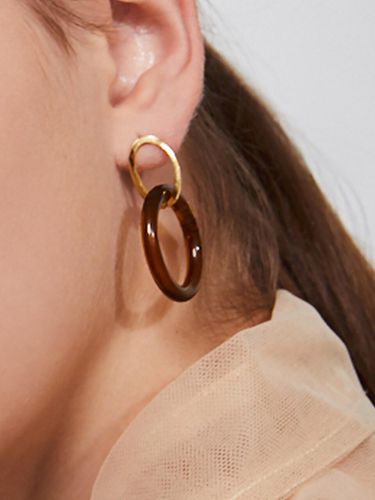 Twisted Autumnal Colour Earrings - DIDIBOYU - Modalova