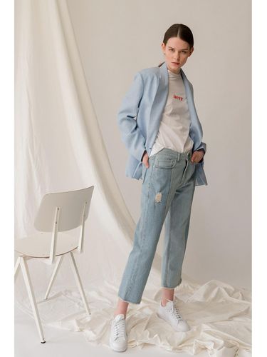 Denim Semi Loose Fit Two Way Washing BL - AEER - Modalova