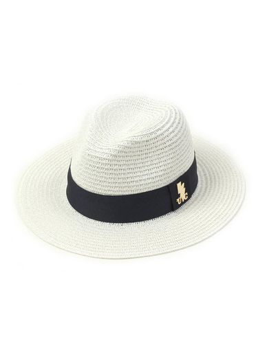 Navy Line Summer White Fedora - Universal chemistry - Modalova