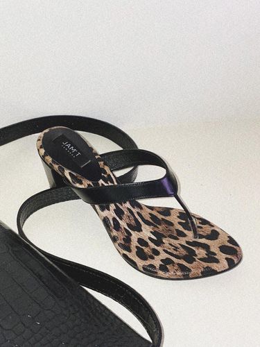 PEI Thong Strap Mules Leopard - JAM’T - Modalova