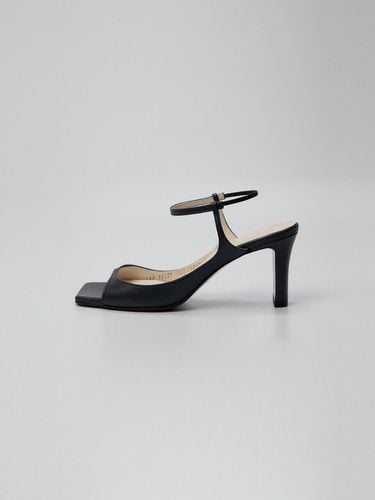 PEPPER Squared Toe Leather Sandals Navy - EENK - Modalova