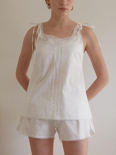 White Cotton Camisole - GIANNA - Modalova