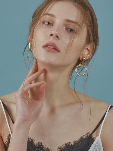 Emily Chain Ring Earring - 803STUDIO - Modalova