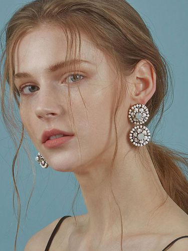 Flower Garden earring White - 803STUDIO - Modalova