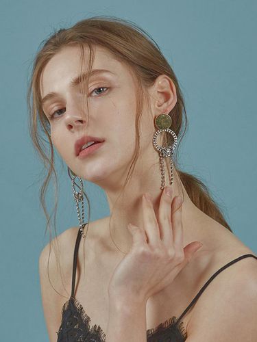 Blair Chain Ring Drop Earring - 803STUDIO - Modalova