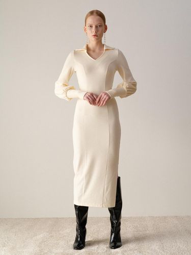 Long Jersey Evening Dress - BISCUITSHOP - Modalova