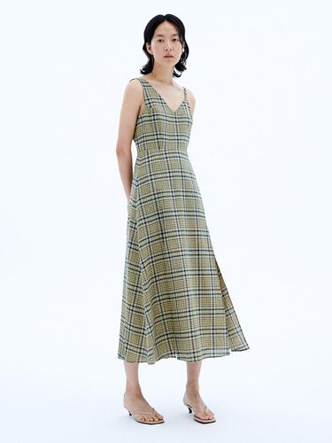 Unbalanced Sleeveless Maxi Dress_Green - LEUNI - Modalova