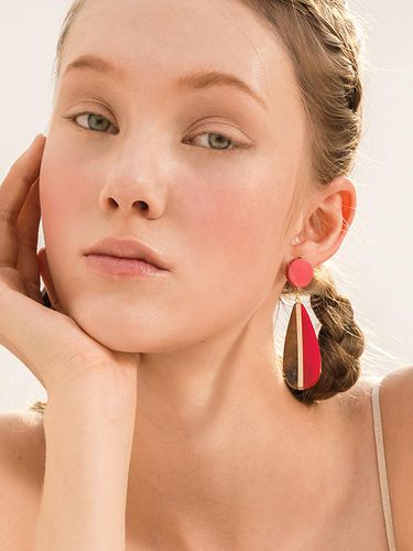 Wood Earrings - ZOENA - Modalova