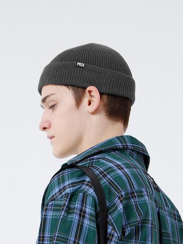 Cotton Watch Cap F_Charcoal - PIECEMAKER - Modalova