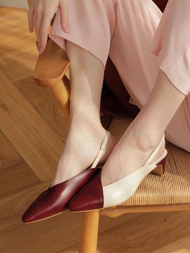 Mixed Slingback Wine Combi - Byeuuns - Modalova